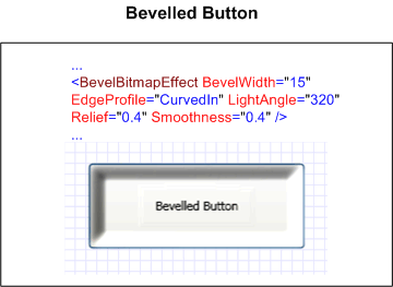 Screenshot: Bevelled button