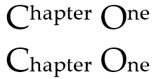 Texto que usa superíndices y subíndices OpenType