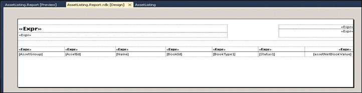 initial report design