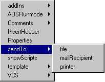 Custom item in the Scripts menu