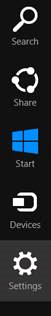 Barra de gráficos de Windows 8