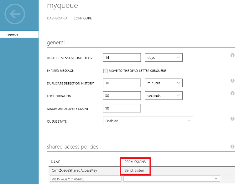 Definir permisos de directiva de Azure