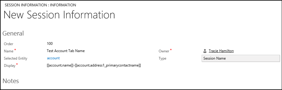 Configurar nombre de la pestaña de sesión