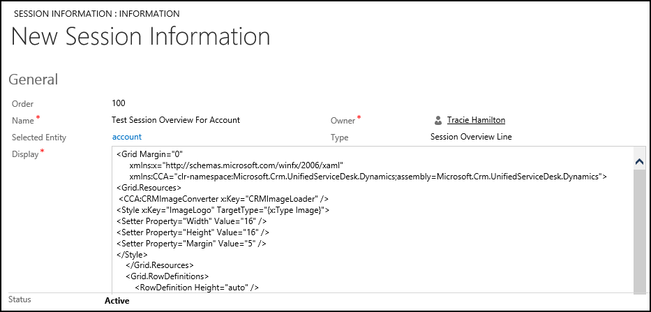 Configurar información general de sesión