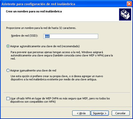 Create a name for your wireless network