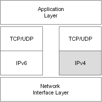 Figure 15-1 The dual stack architecture