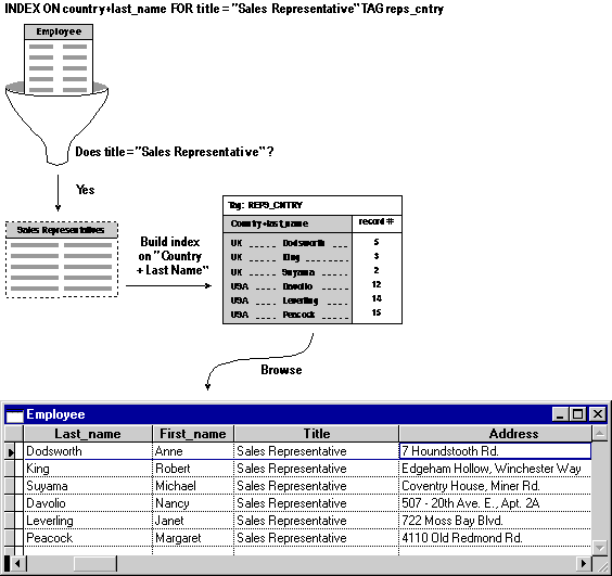 FoxPro Employee Table