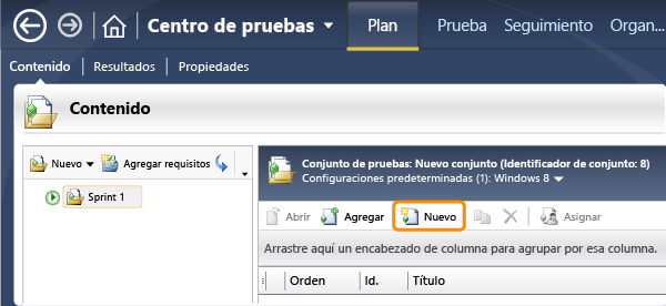 Crear un caso de prueba