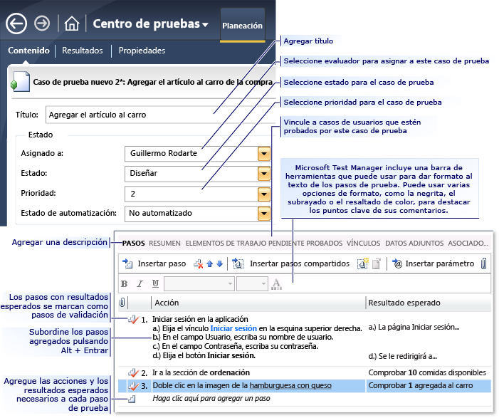 Crear un caso de prueba manual