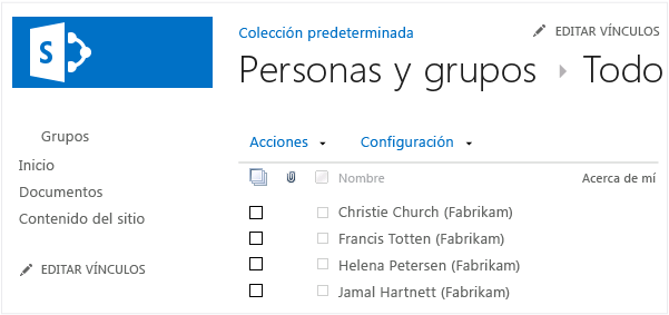 Siga las instrucciones para su versión de SharePoint