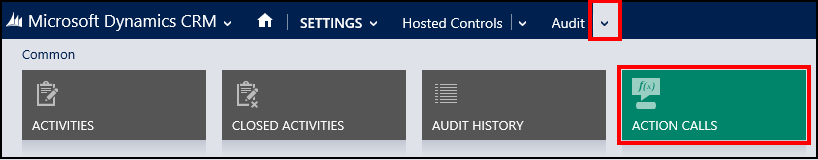 Add an action call for audit action