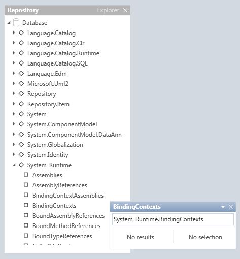 Shows the BindingContext in "Quadrant".