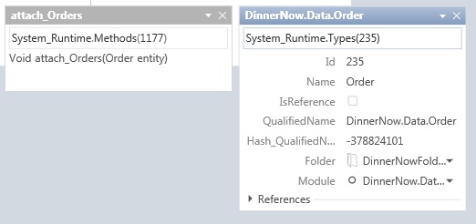 Shows the attach_Orders and the Order workpads.