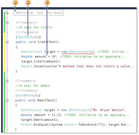 Bottom section of a sample unit test file