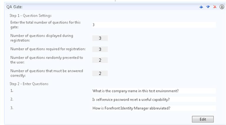 QA gate activity