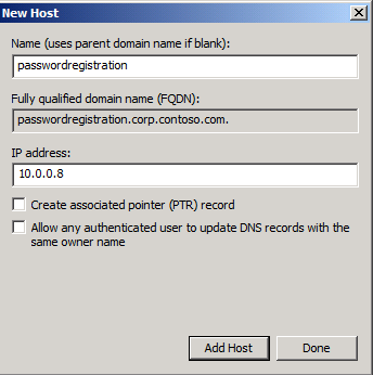 password registration a record