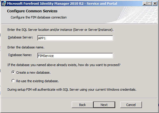 Configure Common Services