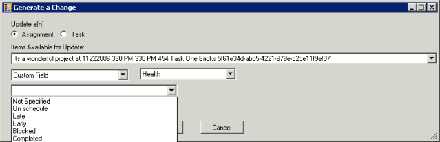 Generating a lookup table custom field change