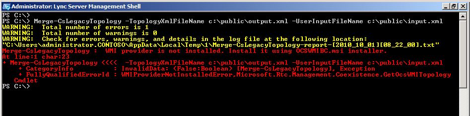 Error del proveedor de WMI de Windows PowerShell