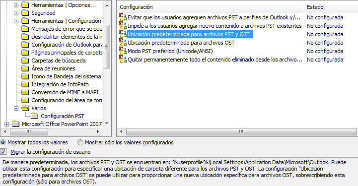 Texto explicativo de una característica de la OCT