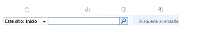 Cuadro de búsqueda de nivel de sitio en Office SharePoint Server