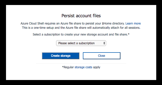 Create a storage account