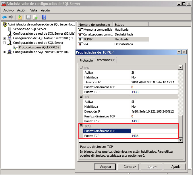 Preparación de SQL Server para el Administrador de servicios