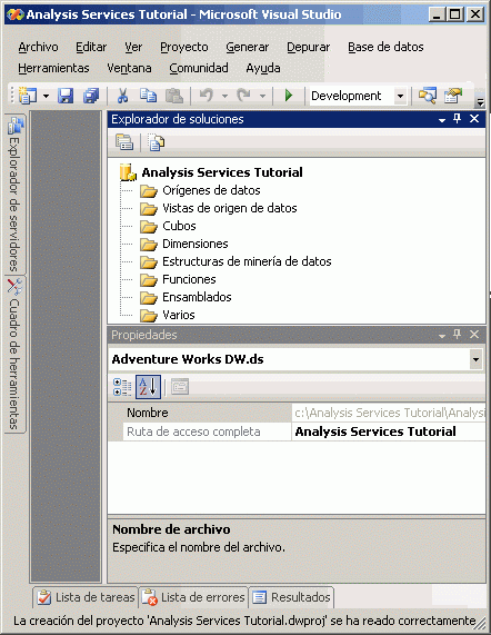 Proyecto Tutorial de Analysis Services