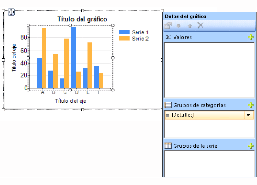 Gráfico con series y categorías