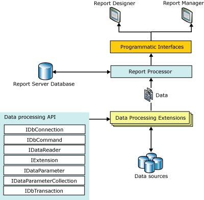 Arquitectura de extensiones de procesamiento de datos