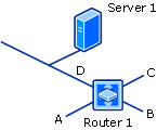 Diagrama de detección de red solo con topología