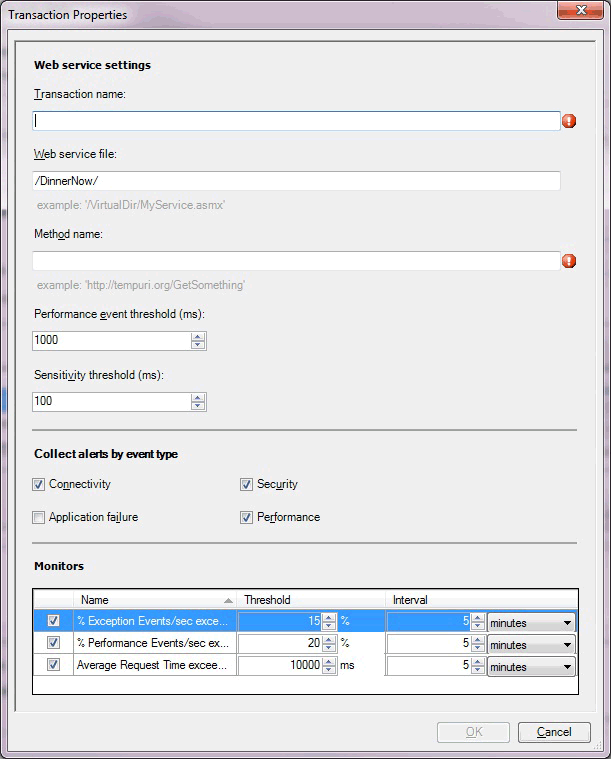 Servicio web ASP.NET de transacción de servidor