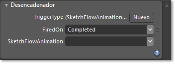 Desencadenador de animación de SketchFlow