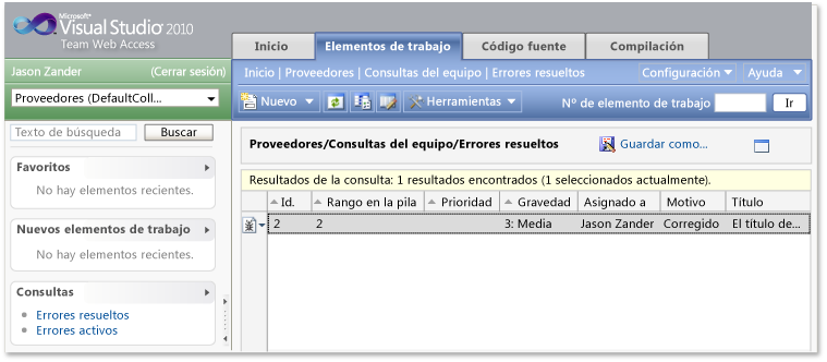 Proyecto de equipo en Team Web Access