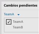 Elegir un área de trabajo en Team Explorer