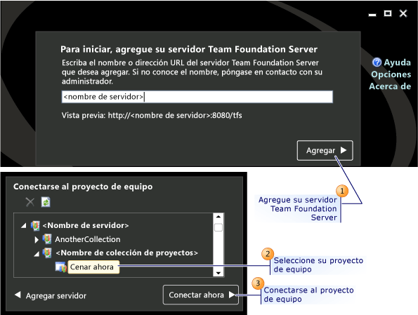 Conectarse al proyecto de equipo