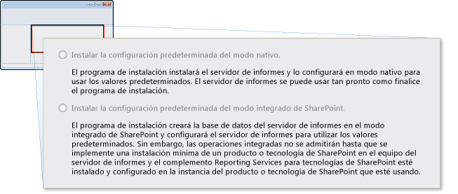 SQL Server 2008 R2 sin configuración automática de SSRS