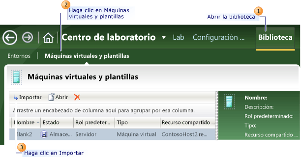 Pasos para importar una máquina virtual o una plantilla de SCVMM