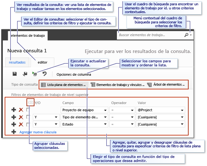 Herramientas de consulta (Team Web Access)