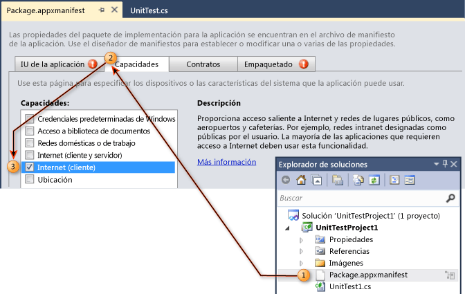 Manifiesto de pruebas unitarias