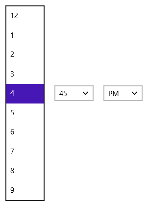 DatePicker en el estado activo