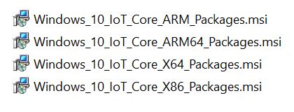 Pantalla De configuración de Windows ADK: paquetes