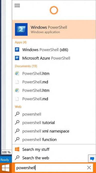 Búsqueda de PowerShell