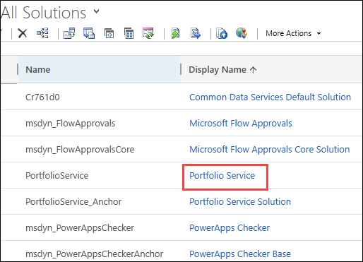 Soluciones de dataverse.