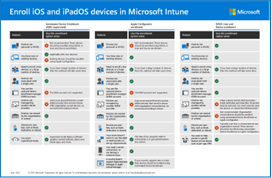 Imagen de las opciones de inscripción de Intune