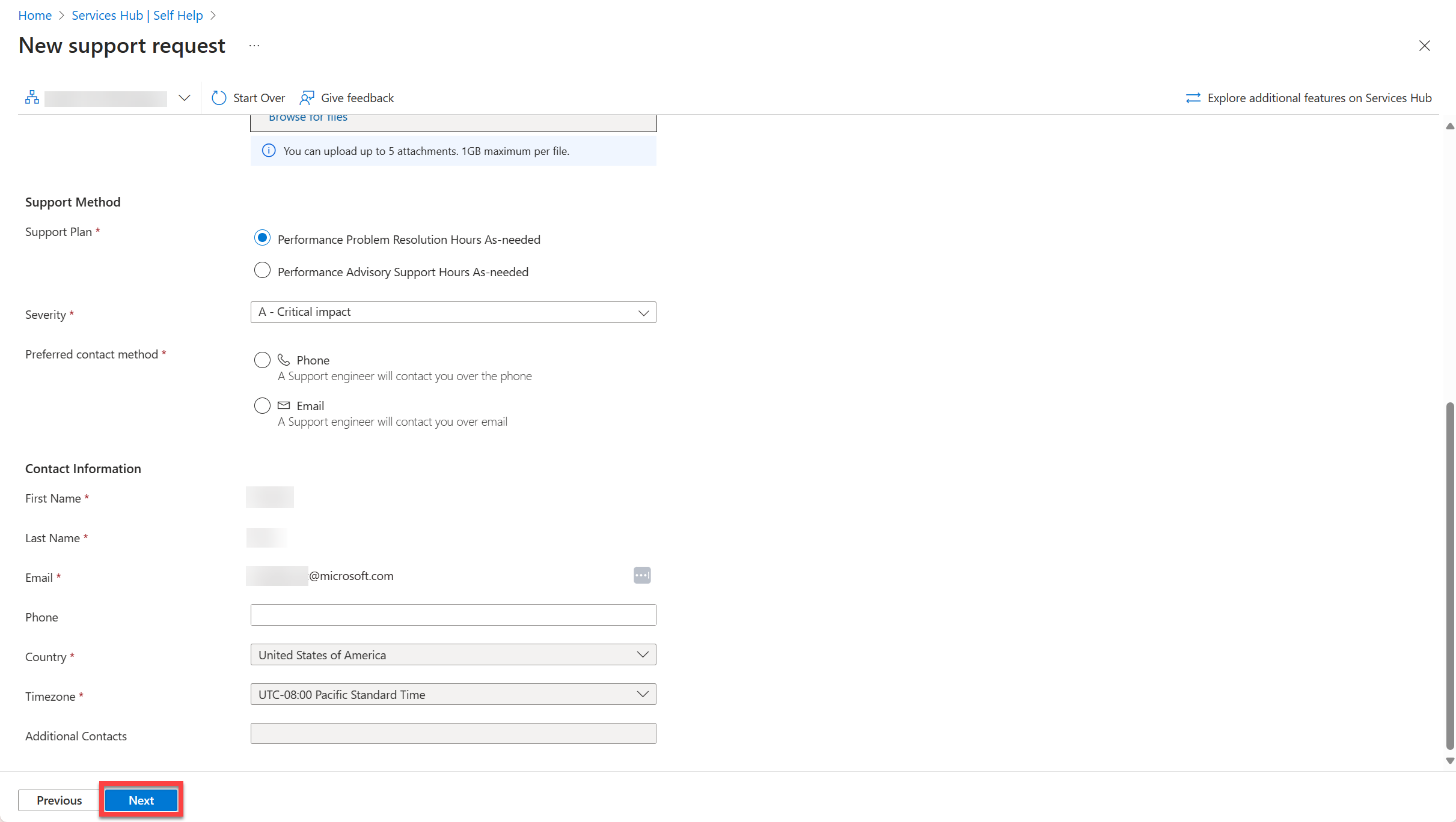 Más campos para proporcionar detalles adicionales.