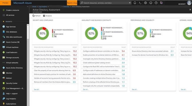 Microsoft Azure Active Directory para usar la pantalla de búsqueda y consulta de registros, y filtrar por sus entornos en particular.