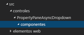 La carpeta Components resaltada en Visual Studio Code