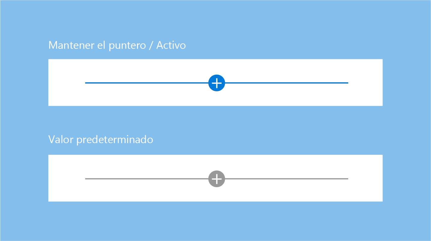 Mantener el puntero y el estado activo