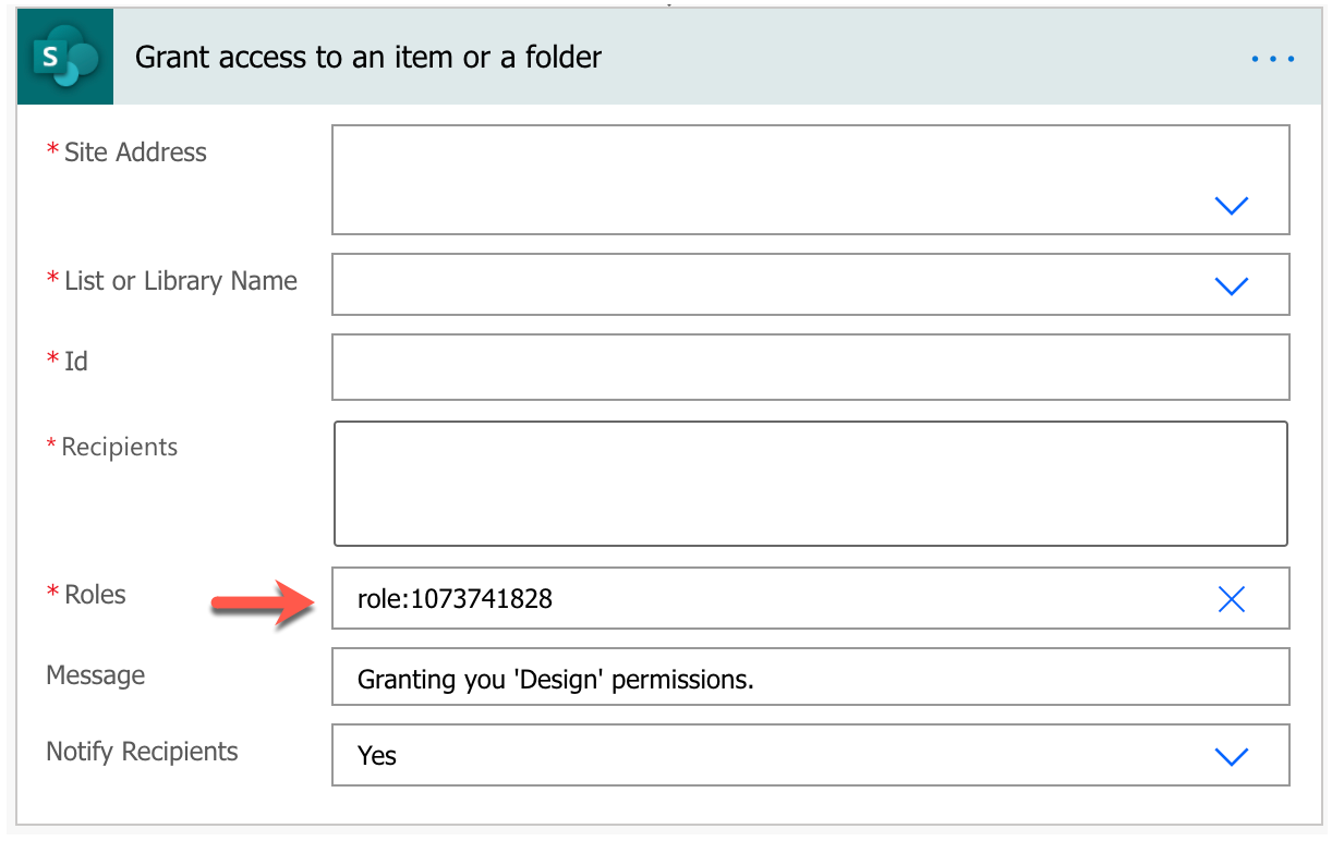 Uso de un rol personalizado para conceder acceso a un elemento o a un archivo